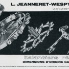 1969 L Jeanneret-Wespy S.A. Switzerland Vintage Swiss Print Ad Advert Suisse Horology 1960's
