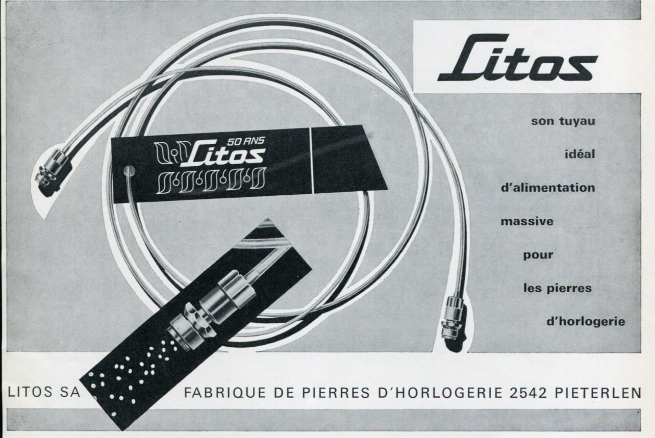 1969 Litos SA Pieterlen Switzerland Vintage Swiss Magazine Ad Advert Suisse Horlogerie Horology