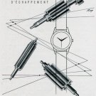 1969 Blanchard Pignons d' Echappement Vintage Swiss Magazine Print Ad Advert Suisse Horology