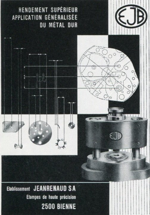 1969 Jeanrenaud SA Switzerland Vintage Swiss Magazine Print Ad Advert Suisse Horology Horlogerie
