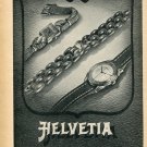 1948 Helvetia Watch Company Switzerland Vintage Swiss Magazine Print Ad Advert Suisse 1940's 1948 Helvetia Watch Company Switzerland Vintage Swiss Magazine Print Ad Advert Suisse 1940's