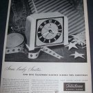 Original 1945 Ad Telechron Clock Christmas Ad Magazine Advert Warren Telechron Company 1940's Original 1945 Ad Telechron Clock Christmas Ad Magazine Advert Warren Telechron Company 1940's