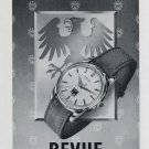 Vintage 1956 Revue Watch Company Fabriques d'Horlogerie Thommen SA Swiss Print Ad Publicite Suisse