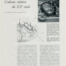 Cadrans Solaires du XXe Siecle by Lothar M Loske 1956 Swiss Magazine Article Suisse Horlogerie
