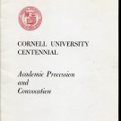 Original 1964 Cornell University Ithaca NY Centennial Academic Procession and Convocation Booket