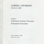 Original 1964 Cornell University Ithaca NY Centennial Academic Procession and Convocation Booket