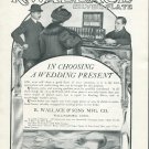 Original 1905 R Wallace & Sons Mfg Co Wallingford CT Vintage Earoy 1900's Print Ad Advertisement