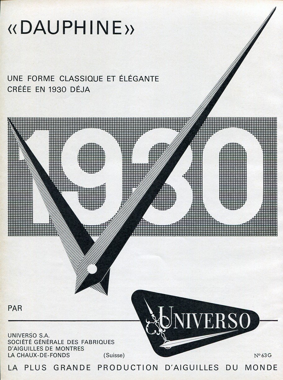 Original 1965 Universo SA Switzerland 1960's Swiss Print Ad Publicite Suisse Schweiz Suiza