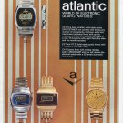 1977 Atlantic Watch Company Bettlach Switzerland 1970's Swiss Print Ad Publicite Suisse Montres 1977 Atlantic Watch Company Bettlach Switzerland 1970's Swiss Print Ad Publicite Suisse Montres