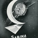 Vintage 1948 Sabina Paul-Virgile Mather SA Watch Co Switzerland Swiss Print Ad Publicite Suisse