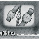 Original 1948 Norexa Watch Company Switzerland 1940s Swiss Print Ad Suisse Publicite Schweiz Original 1948 Norexa Watch Company Switzerland 1940s Swiss Print Ad Suisse Publicite Schweiz