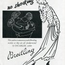 Original 1949 Breitling Incabloc No Shocking 1940's Swiss Print Ad Publicite Suisse Montres