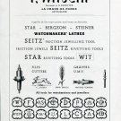 1949 F Witschi Switzerland Swiss Print Ad Suisse Publicite Horology WIT Horlogerie