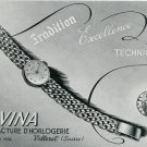 1949 Lavina Watch Company Switzerland Original 1940's Swiss Print Ad Publicite Suisse Montres