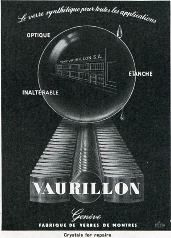 1949 Vaurillon Geneve Switzerland 1940's Swiss Print Ad Advert Publicite Suisse Publicite Suiza