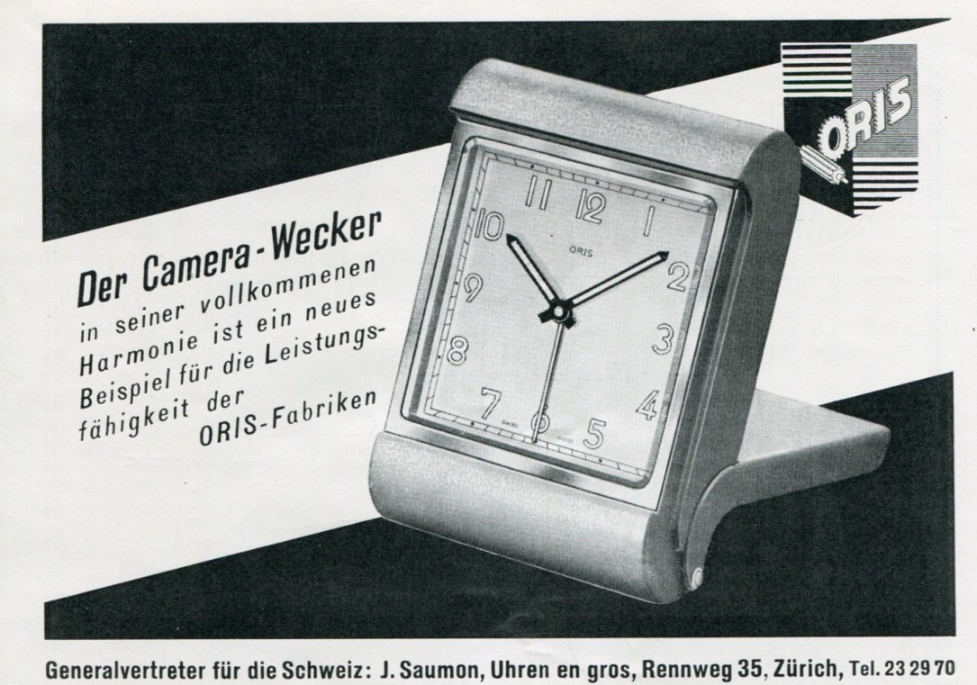 1945 Oris Clock Company Switzerland 1940s Swiss Print Ad Publicite Suisse Schweiz