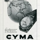 1945 Cyma Watch Company Original 1940s Swiss Print Ad Publicite Suisse Montres Tavannes 1945 Cyma Watch Company Original 1940s Swiss Print Ad Publicite Suisse Montres Tavannes