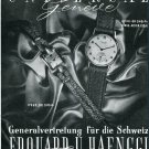 Vintage 1946 Universal Geneve Watch Company 1940s Swiss Print Ad Publicite Schweiz Suisse