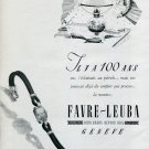 1946 Favre-Leuba SA Watch Co. Switzerland Original 1940's Swiss Print Ad Publicite Suisse Montres 1946 Favre-Leuba SA Watch Co. Switzerland Original 1940's Swiss Print Ad Publicite Suisse Montres