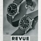 Vintage 1945 Revue Watch Co Revue Sport Thomman SA Swiss Print Ad Publicite Suisse Schweiz