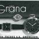 1939 Grana Kurth Freres SA Watch Company Grenchen Switzerland Swiss Print Ad Publicite Suisse 1939 Grana Kurth Freres SA Watch Company Grenchen Switzerland Swiss Print Ad Publicite Suisse