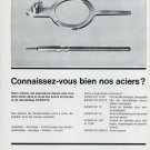 Original 1969 Notz & Co SA Sandvik Switzerland Swiss Print Ad Publicite Suisse Horlogerie