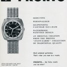 1969 Pronto L. Maitre & Fils S.A. Watch Company Swiss Print Ad Suisse Publicite Pronto Scopic 1969 Pronto L. Maitre & Fils S.A. Watch Company Swiss Print Ad Suisse Publicite Pronto Scopic