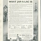 Original 1905 Glidden Varnish Company Cleveland Ohio Jap-A-Lac Early 1900's Magazine Ad Advert