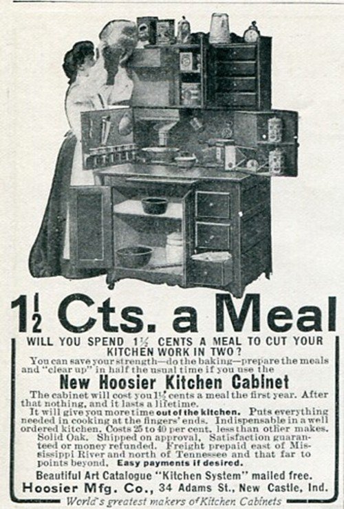 Vintage 1905 Hoosier Mfg Co New Castle IN Indiana Original Early 1900's Magazine Ad Advert