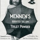 Original 1905 Gerhard Mennen Co Newark Talcum Toilet Powder Early 1900's Magazine Ad