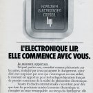 Lip Horloger Electronicien Conseil Lip 1975 French Ad Advert Publicite Montres