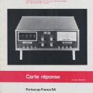 Portescap France SA Multicapt Reno France 1975 French Ad Advertisement Publicite