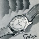 Selza Watch Company Switzerland Vintage 1956 Swiss Print Ad Suisse Publicite Selza Watch Company Switzerland Vintage 1956 Swiss Print Ad Suisse Publicite