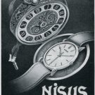 Nisus S.A. Watch Co Bienne Switzerland Original 1947 Swiss Print Ad Advert Publicite Suisse Montres Nisus S.A. Watch Co Bienne Switzerland Original 1947 Swiss Print Ad Advert Publicite Suisse Montres