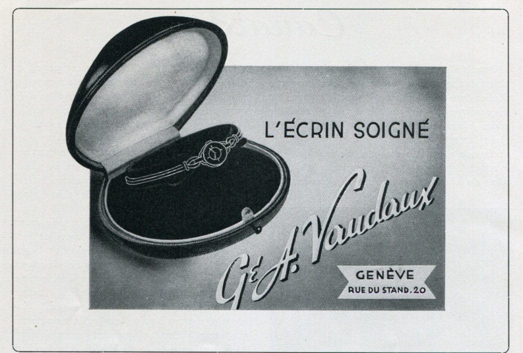 1947 G & A Vaudaux Geneve Suisse Switzerland Swiss Magazine Ad Publicite Suisse Advert