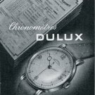 Dulux SA Watch Company Tramelan Switzerland Vintage 1947 Swiss Print Ad Publicite Suisse Montres Dulux SA Watch Company Tramelan Switzerland Vintage 1947 Swiss Print Ad Publicite Suisse Montres