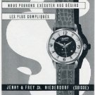 Jenco Watch Company Jenny & Frey SA Switzerland 1956 Swiss Print Ad Suisse Publicite Montres Schweiz