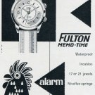 Fulton Watch Company Gve Homberger Switzerland 1956 Swiss Print Ad Publicite Montres Suisse Fulton Watch Company Gve Homberger Switzerland 1956 Swiss Print Ad Publicite Montres Suisse