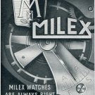 Milex Watch Company Milex Elem Switzerland 1956 Swiss Print Ad Publicite Suisse Montres