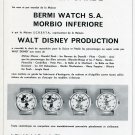 1969 Advertisement Walt Disney Production Bermi Watch Co SCREPTA Swiss Print Ad Publicite Suisse