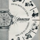 1956 Montres Exactus SA Publicite Suisse Swiss Print Ad Exactus Alarm Wrist Watch Advert 1956 Montres Exactus SA Publicite Suisse Swiss Print Ad Exactus Alarm Wrist Watch Advert