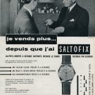 Vintage 1956 Hy Moser & Cie SA Saltofix Watch Advert Publicite Suisse Montres Swiss Print Ad
