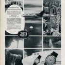 Vintage 1956 Gruen Watch Co Precision Extraordinaire TWA Publicite Suisse Montres Swiss Print Ad