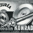 Celestin Konrad L'Azurea Publicite Suisse Vintage 1969 Swiss Print Ad Horology Horlogerie