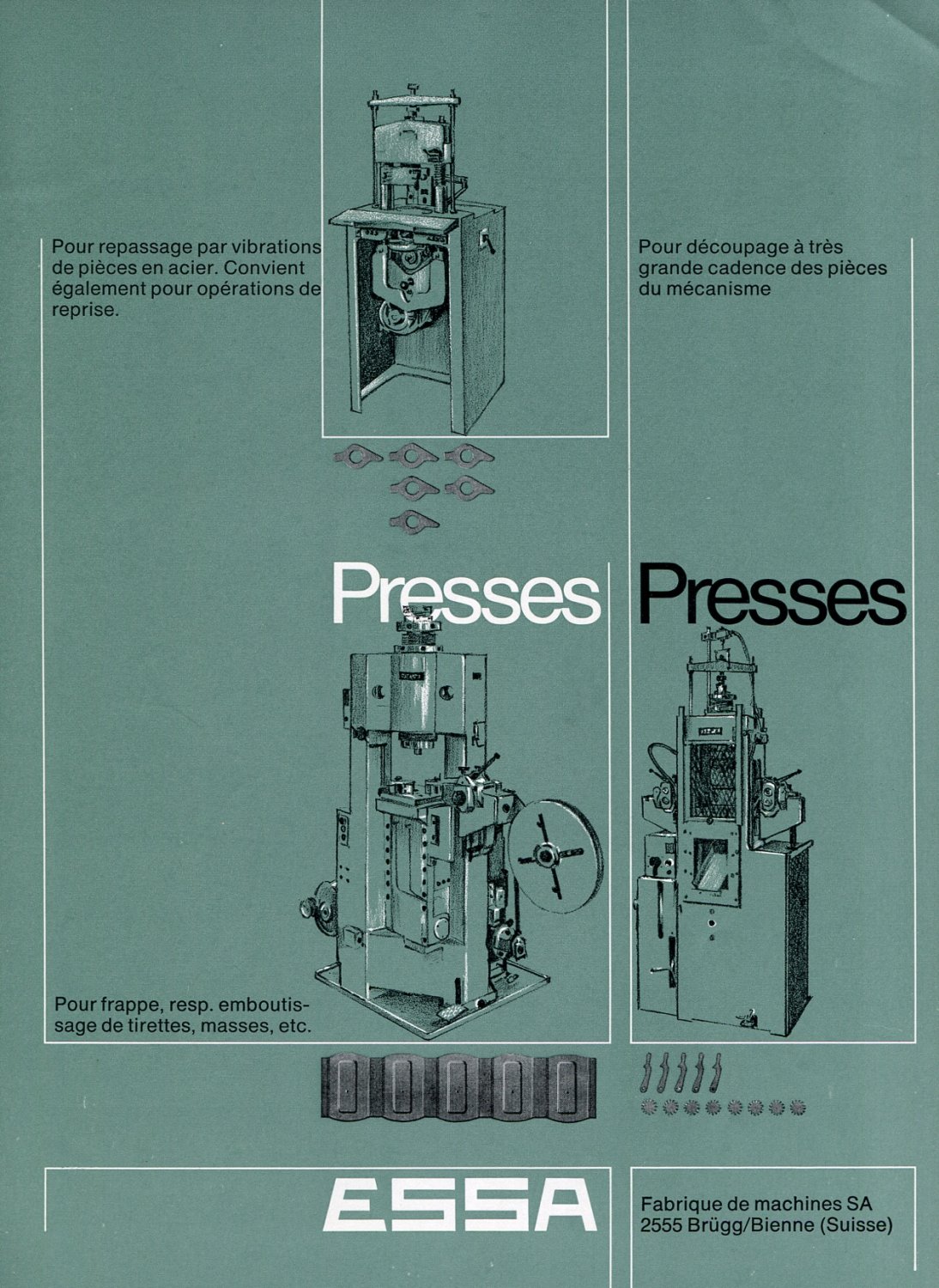 Essa Fabrique de Machines SA Publicite Suisse 1969 Swiss Print Ad Magazine Advert