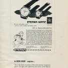 Vintage 1953 Eterna Watch Co Switzerland Swiss Print Ad Publicite Suisse Eterna Matic Watch Advert