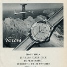Vintage 1953 Fortis SA Watch Co Split of the Second That Counts Swiss Ad Publicite Suisse Montres