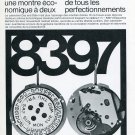 Ebauches Bettlach SA Suisse Publicite Vintage 1969 Swiss Print Ad Horology Horlogerie Ebauches Bettlach SA Suisse Publicite Vintage 1969 Swiss Print Ad Horology Horlogerie