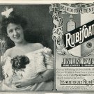 1905 Rubifoam Dentrifice E W Hoyt & Co Lowell MA Original Early 1900s Print Ad Advert Teeth Dental