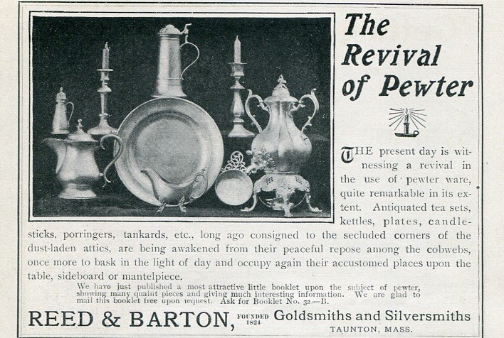 1905 Reed & Barton Goldsmiths Silversmiths Taunton MA Massachusetts Early 1900's Magazine Ad Advert